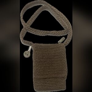 The Sak Chocolate Crochet Shoulder Bag